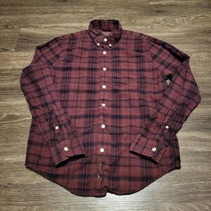 Abercrombie and Fitch Plaid Flannel Button Up Shirt Mens Size Medium